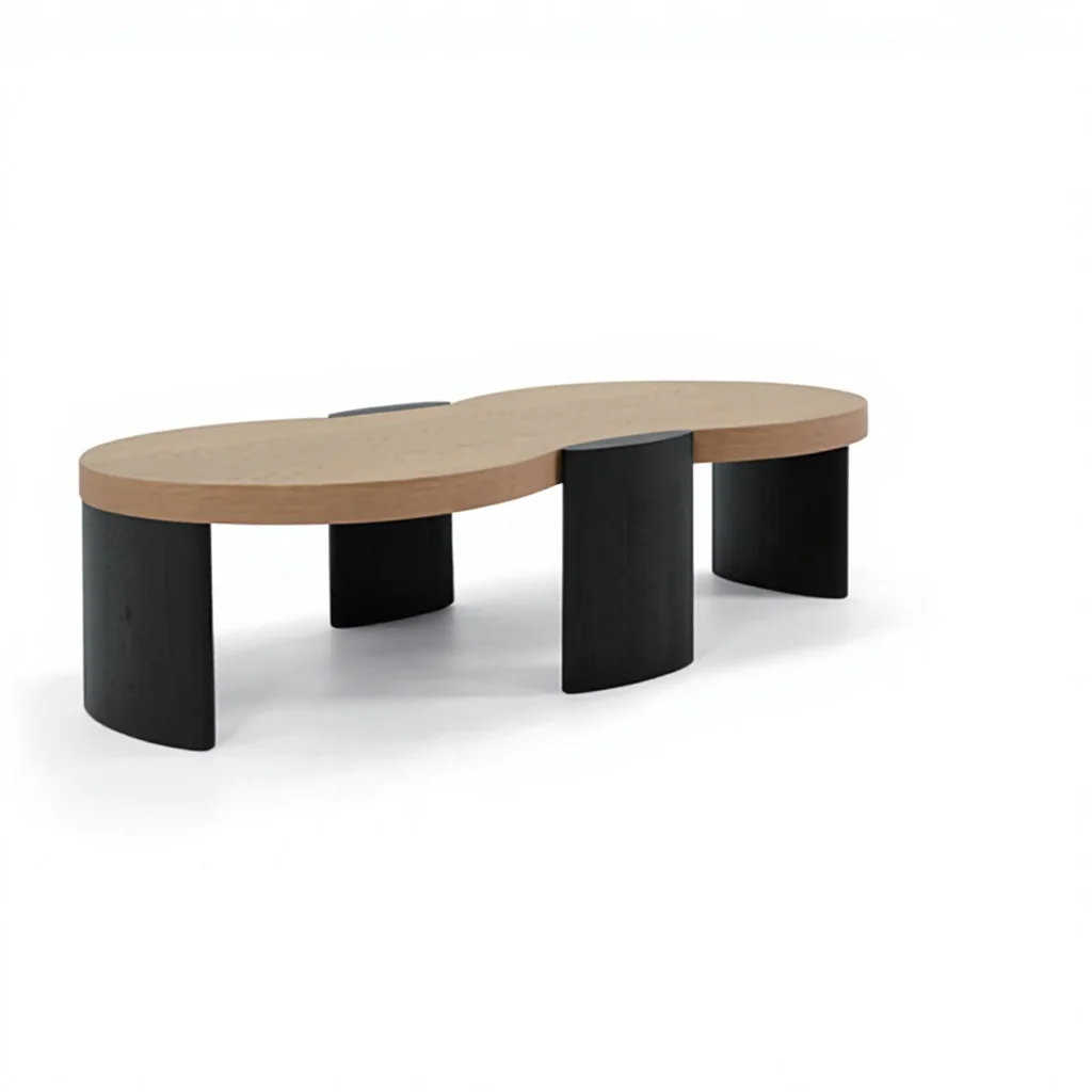 #Nordic Modern Panel Peanut-Shaped Adjustable Height Coffee Table WISMAX MDF for Living Room Home Use
#Nordic Modern Panel Peanut-Shaped Adjustable Height Coffee Table WISMAX MDF for Living Room Home Use