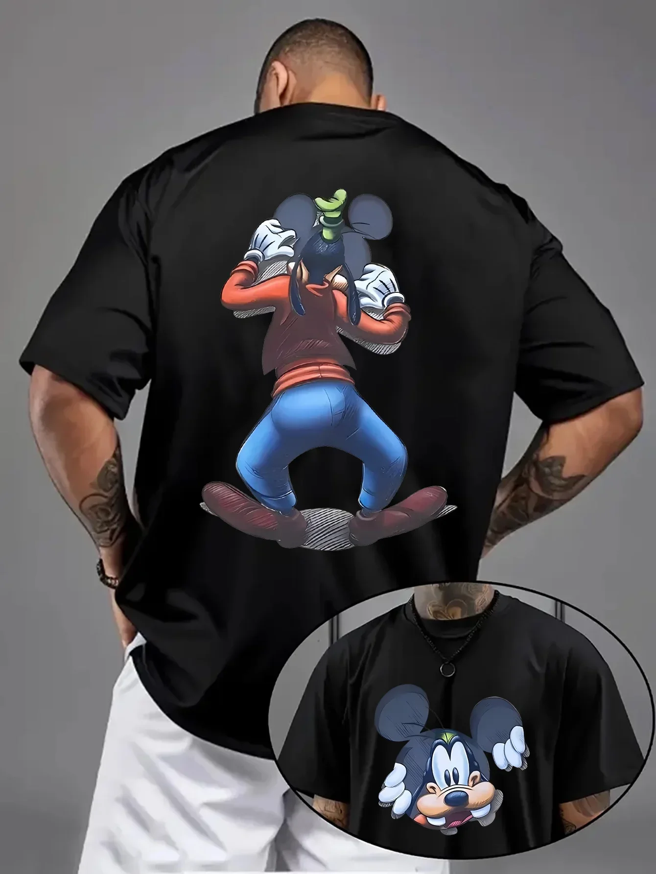 Футболка унисекс с принтом Дисней Гуфи 2026, хлопковая, с коротким рукавом, оверсайз, для повседневного ношения и тематических мероприятий
Футболка унисекс с принтом Дисней Гуфи 2026, хлопковая, с коротким рукавом, оверсайз, для повседневного ношения и тематических мероприятий