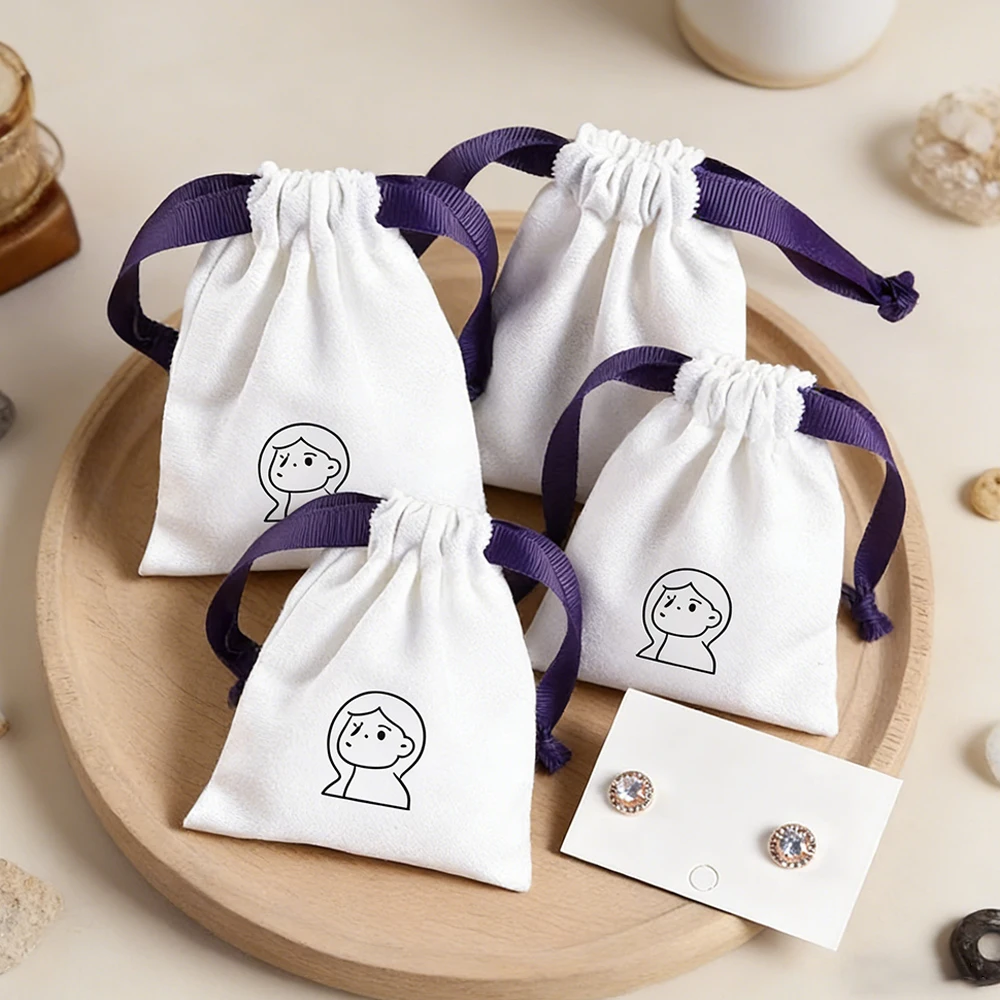 100Pcs Custom Logo White Cotton Drawstring Gift Ribbon Favor Bags Weddings Showers Jewelry Candy Perfume Earrings Brooch Package
100Pcs Custom Logo White Cotton Drawstring Gift Ribbon Favor Bags Weddings Showers Jewelry Candy Perfume Earrings Brooch Package
