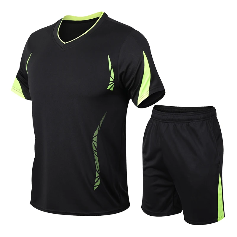 Sports suit men's summer fitness short sleeved T-shirt men's quick drying clothes running loose casual sportswear plus size
Sports suit men's summer fitness short sleeved T-shirt men's quick drying clothes running loose casual sportswear plus size