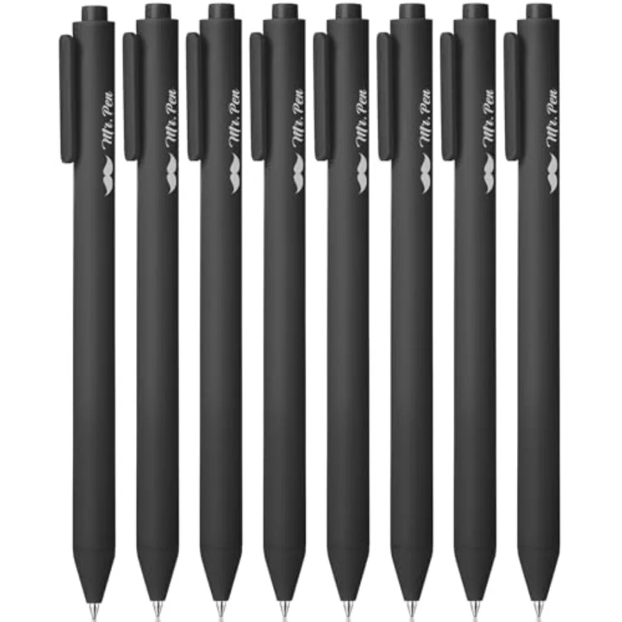 - Retractable Gel Pens, 8 Pack, Black Ink, Black Barrels, Fine Point 0.5 mm, Fast Dry, Smooth Writing, Cute Pens for Drawing, W
- Retractable Gel Pens, 8 Pack, Black Ink, Black Barrels, Fine Point 0.5 mm, Fast Dry, Smooth Writing, Cute Pens for Drawing, W