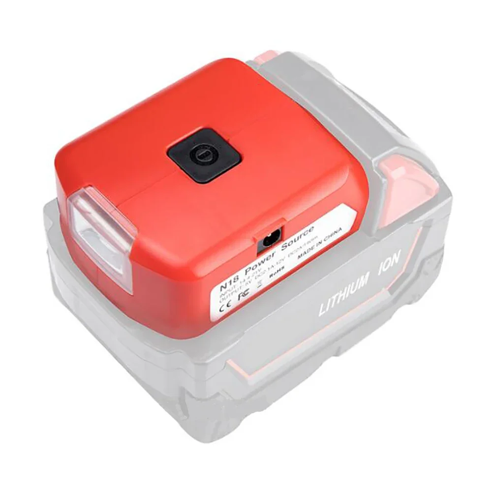 Adapter LED Light Flashlight Torch with USB Phone Charger & 12V Output for Milwaukee 18V M18 Lithium Battery
Adapter LED Light Flashlight Torch with USB Phone Charger & 12V Output for Milwaukee 18V M18 Lithium Battery