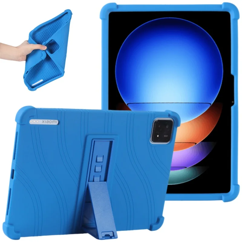 4 Thicken Cornors Soft Silicone Cover with Kickstand For Xiaomi Pad 6S Pro 2024 Case 12.4" Tablet PC Shockproof Protector Funda
4 Thicken Cornors Soft Silicone Cover with Kickstand For Xiaomi Pad 6S Pro 2024 Case 12.4" Tablet PC Shockproof Protector Funda