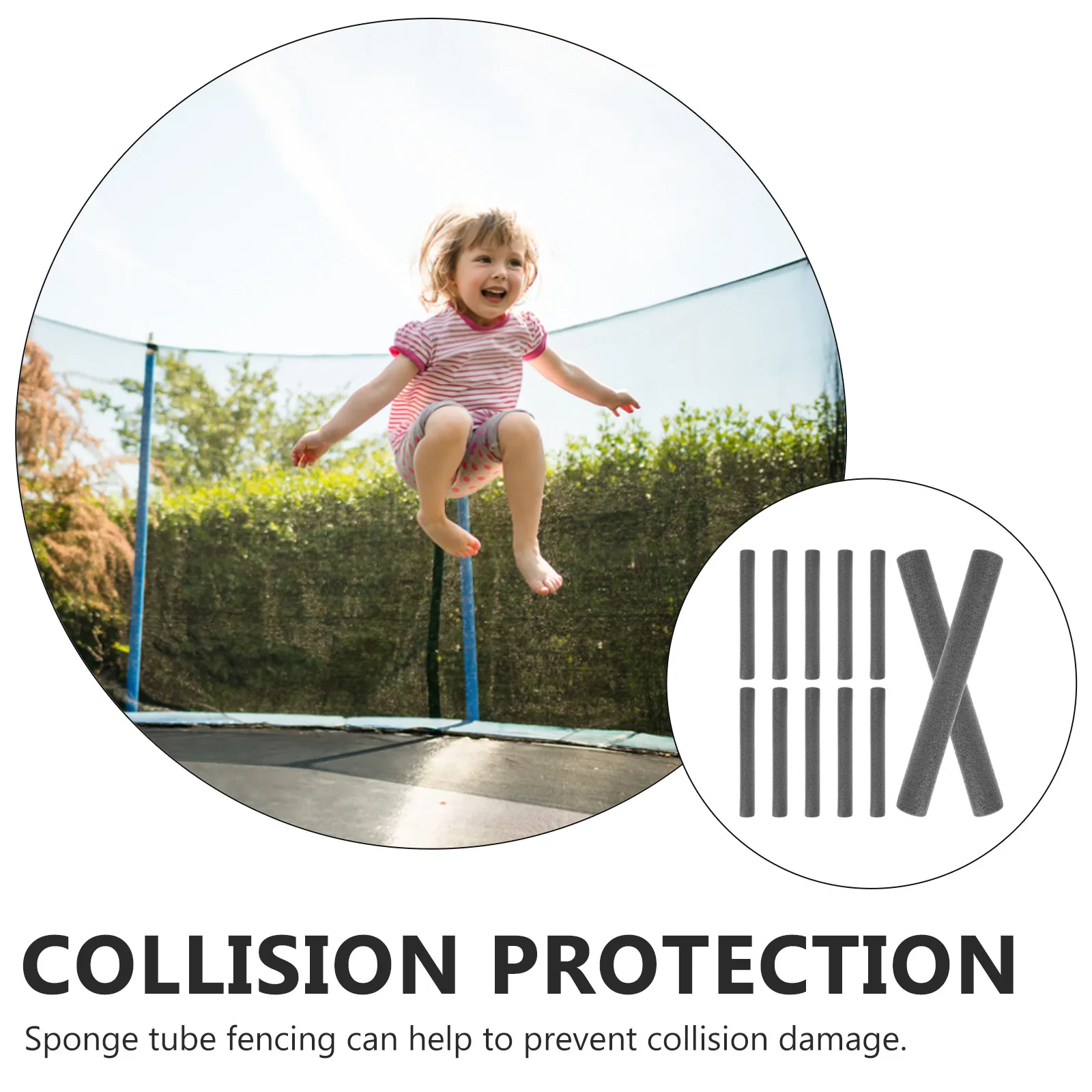 12pcs Jumping Bed Pole Covers Trampoline Accessories Anti Collision Sponge Tube Protective Railing Sleeves Fence Padding
12pcs Jumping Bed Pole Covers Trampoline Accessories Anti Collision Sponge Tube Protective Railing Sleeves Fence Padding