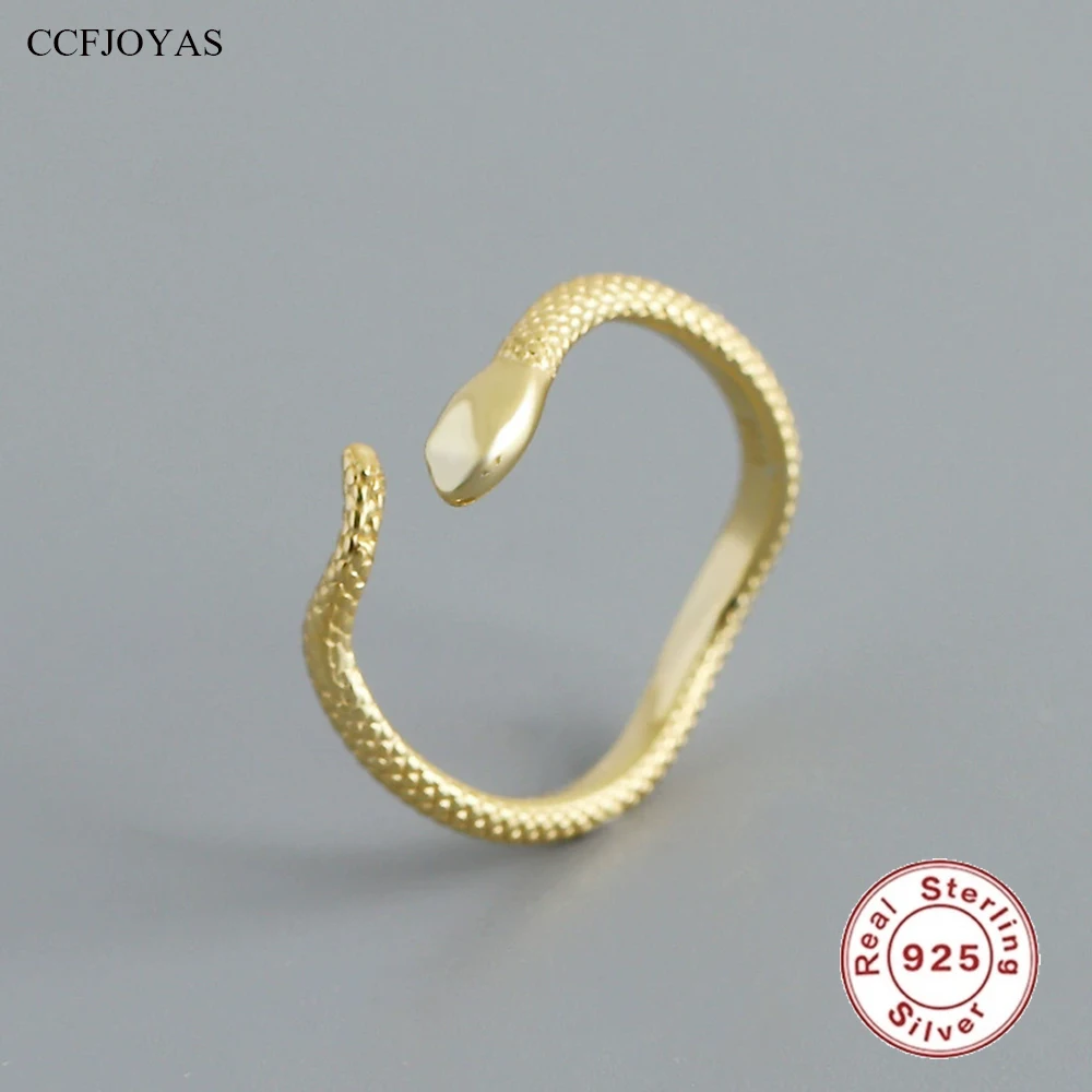 CCFJOYAS Vintage 925 Sterling Silver Snake-shaped Open Ring for Unisex Snake ring plain circle light luxury Simple Hand Jewelry
CCFJOYAS Vintage 925 Sterling Silver Snake-shaped Open Ring for Unisex Snake ring plain circle light luxury Simple Hand Jewelry