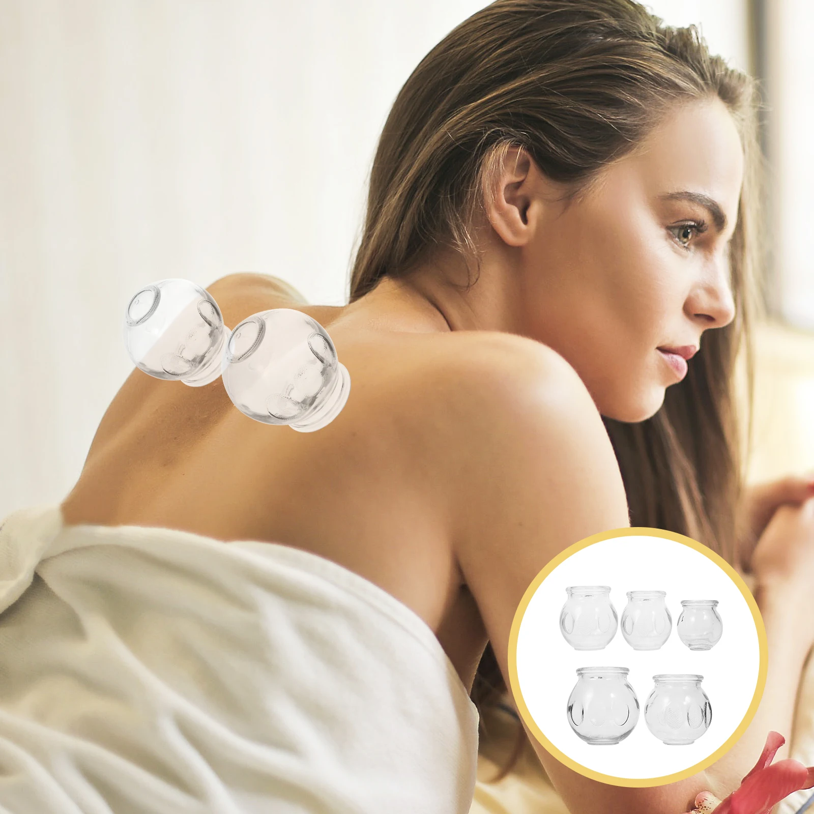 5 Pcs Suction Cups Glass Cupping Chinese Kit Device Vacuum Massage Therapy White Cuppings
5 Pcs Suction Cups Glass Cupping Chinese Kit Device Vacuum Massage Therapy White Cuppings