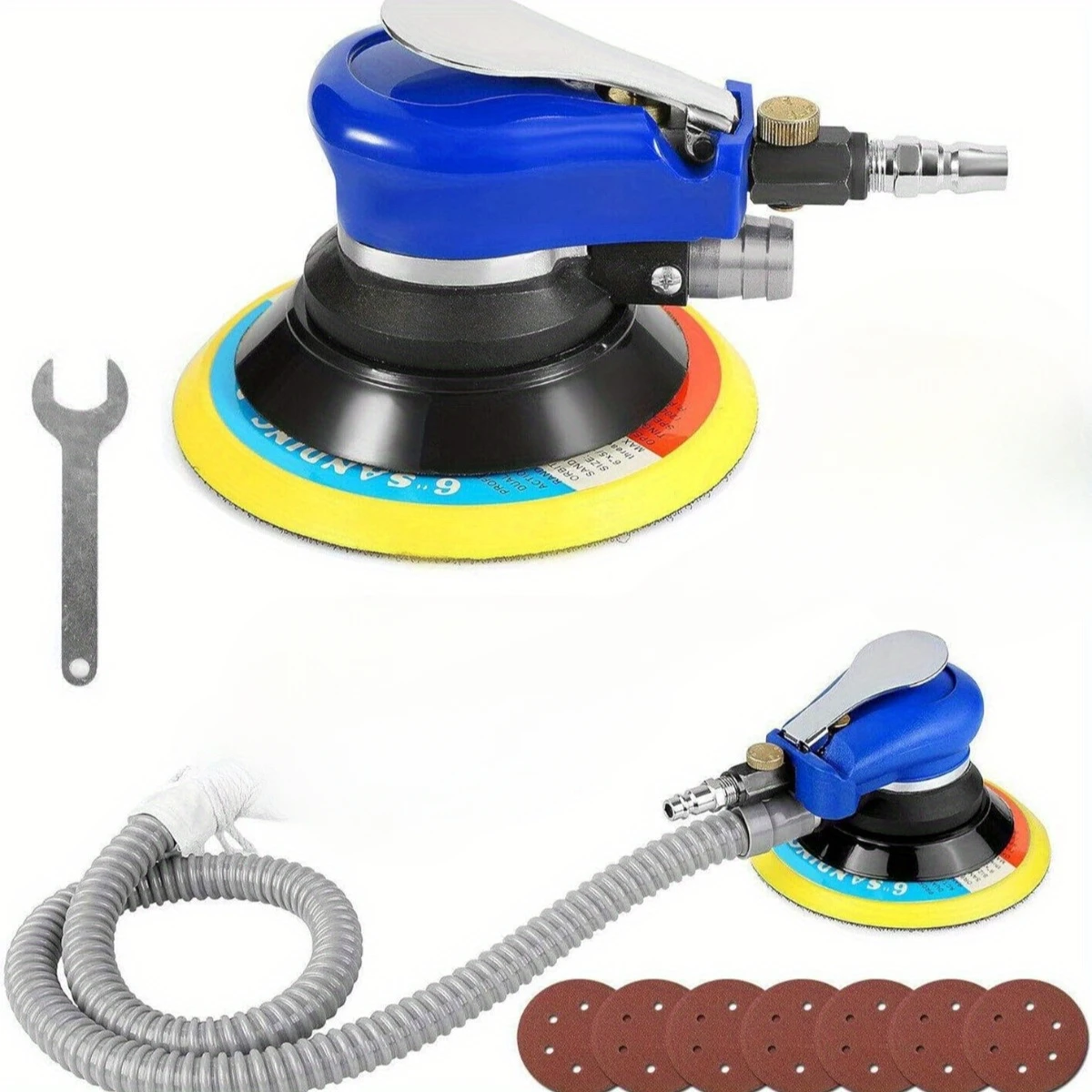 6" 10000-RPM High Rotating Speed Tool for Rust Removal Pneumatic polishing machine
6" 10000-RPM High Rotating Speed Tool for Rust Removal Pneumatic polishing machine