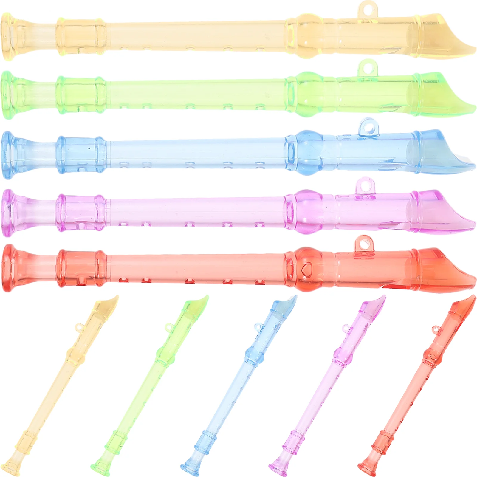 10 Pcs Transparent Small Flute for Early Childhood Education Children Mini 6 Holes Flutes Kids Plastic Clarinet
10 Pcs Transparent Small Flute for Early Childhood Education Children Mini 6 Holes Flutes Kids Plastic Clarinet