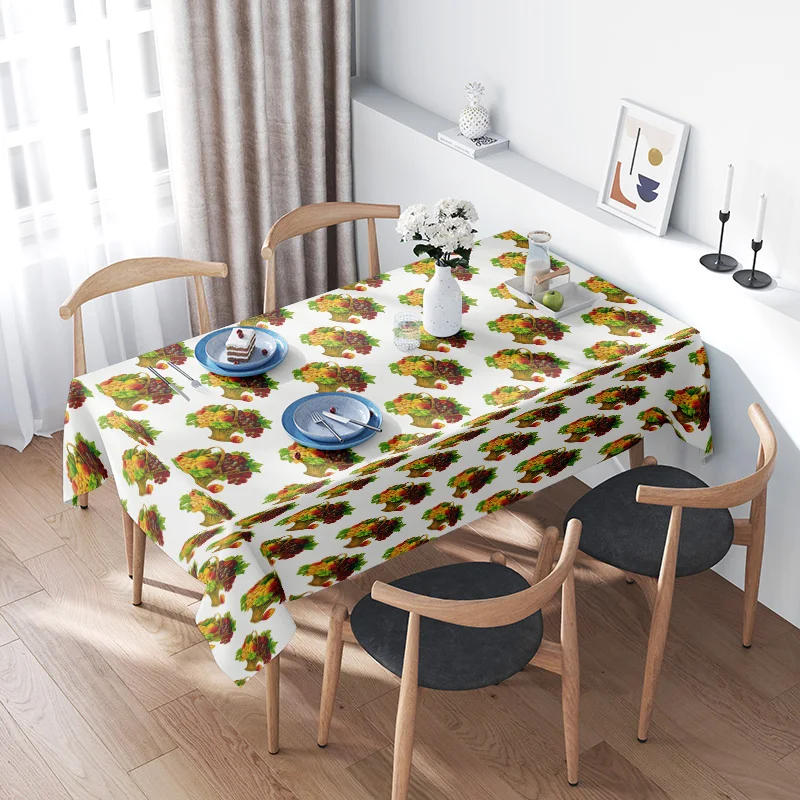 Modern Dining Table Cloth Floral Fruit Design Decorative Waterproof Washable Kitchen Runner 3D Printed Table Cover
Modern Dining Table Cloth Floral Fruit Design Decorative Waterproof Washable Kitchen Runner 3D Printed Table Cover