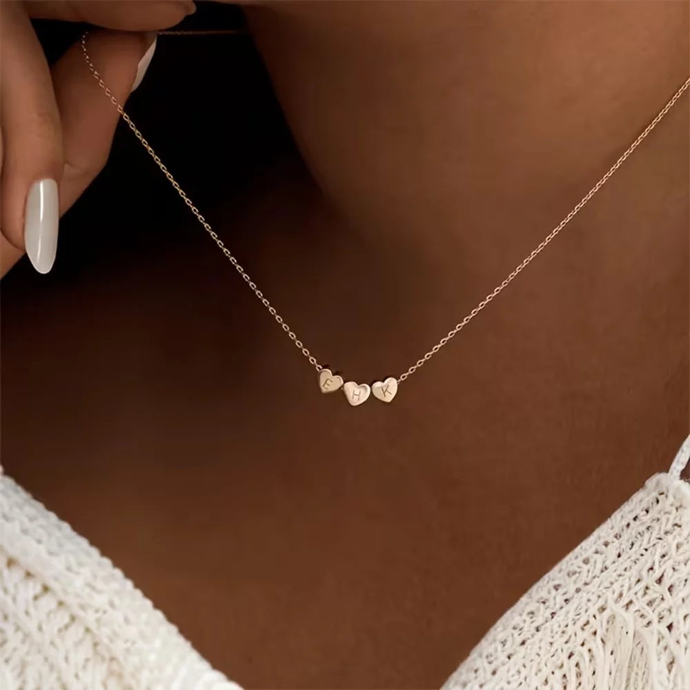Custom 1-5 Letters Necklace Women Personalized Engraved Initial Tiny Heart Necklaces Stainless Steel Dainty Jewelry Wedding Gift
Custom 1-5 Letters Necklace Women Personalized Engraved Initial Tiny Heart Necklaces Stainless Steel Dainty Jewelry Wedding Gift