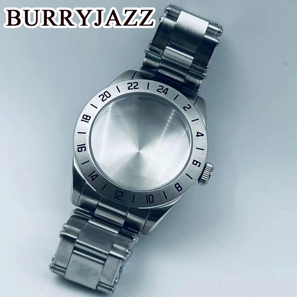 38.8mm Solid Stainless Steel Watch Case 24 Hour GMT Steel Bezel Sapphire Glass 200m Waterproof For NH35 NH36 NH34 NH38 NH39 NH70
38.8mm Solid Stainless Steel Watch Case 24 Hour GMT Steel Bezel Sapphire Glass 200m Waterproof For NH35 NH36 NH34 NH38 NH39 NH70