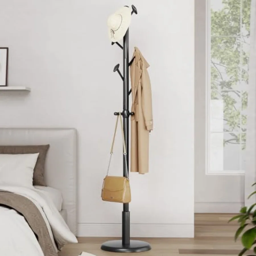 Solid Wood Coat Rack Freestanding Coat Tree with 10 Hooks for Bedroom Livingroom Entryway Sturdy Coat Hanger Stand for Hats Coa
Solid Wood Coat Rack Freestanding Coat Tree with 10 Hooks for Bedroom Livingroom Entryway Sturdy Coat Hanger Stand for Hats Coa