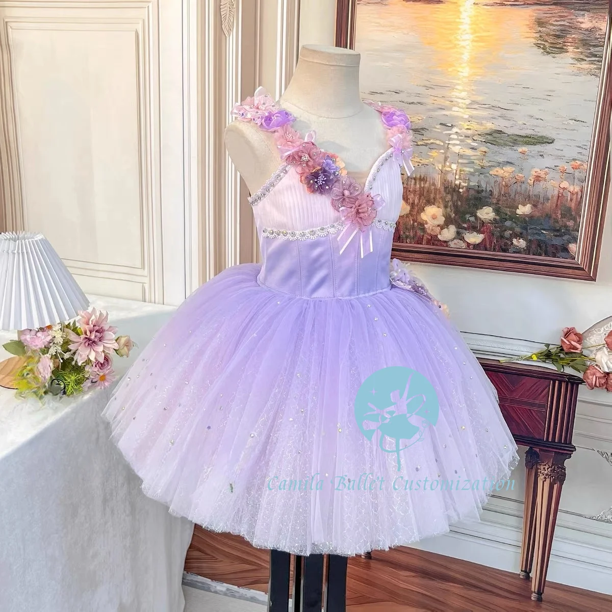 High-end new private custom water swamp fairy lilac ballet competition performance long tulle skirt for adults and children
High-end new private custom water swamp fairy lilac ballet competition performance long tulle skirt for adults and children