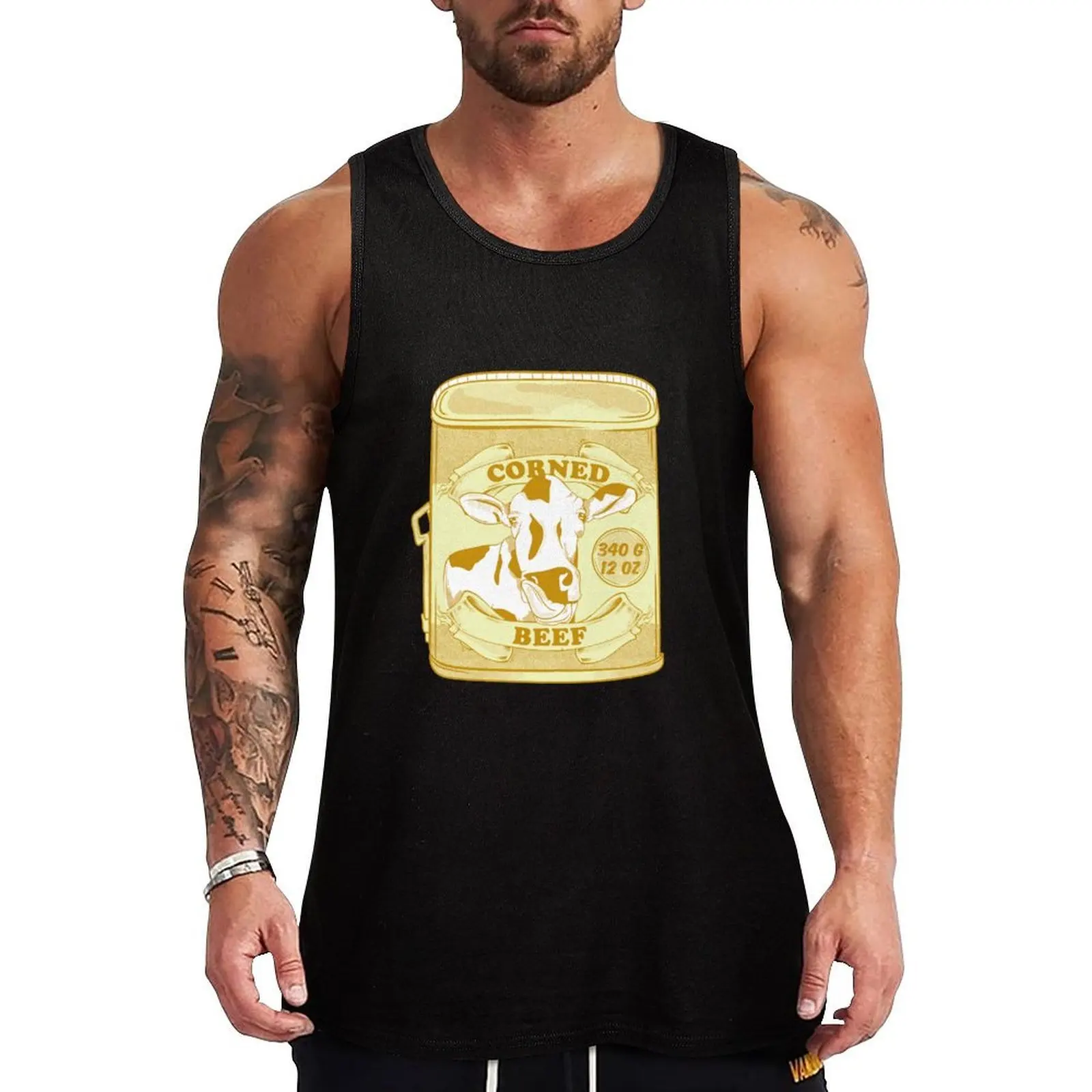 Corned Beef tin Tank Top Gym t-shirt man gym shirts vests for men Bodybuilding shirt
Corned Beef tin Tank Top Gym t-shirt man gym shirts vests for men Bodybuilding shirt