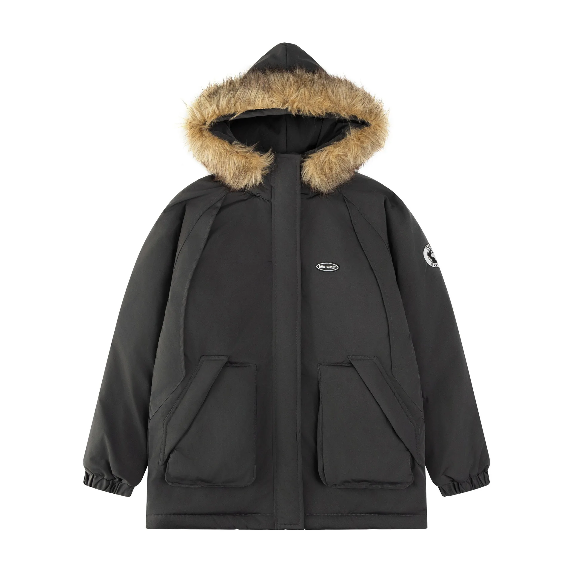 Hiphop Men's Parka With Faux Fur Hood, Vintage Workwear Mans Puffer Jackets, Unisex Streetwear Winter Coats
Hiphop Men's Parka With Faux Fur Hood, Vintage Workwear Mans Puffer Jackets, Unisex Streetwear Winter Coats