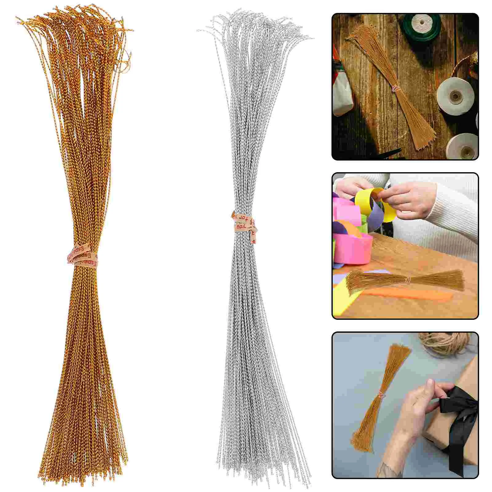 200pcs Metallic Thread Cord Diy Christmas Ball Hanging Cord Ornament Hanger String Holiday Decorations Tag Ties Multifunctional
200pcs Metallic Thread Cord Diy Christmas Ball Hanging Cord Ornament Hanger String Holiday Decorations Tag Ties Multifunctional