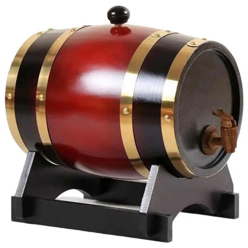 ABBP-Wine Whiskey Dispenser With Stand, Bung& Spigot Wooden 1.5 L For Cocktail Storage
ABBP-Wine Whiskey Dispenser With Stand, Bung& Spigot Wooden 1.5 L For Cocktail Storage
