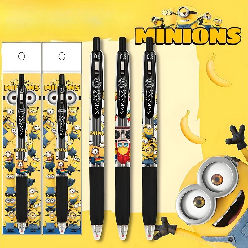 Minions animation cartoon cute gel pen kawaii student stationery black writing retractable pen movie merchandise wholesale
Minions animation cartoon cute gel pen kawaii student stationery black writing retractable pen movie merchandise wholesale