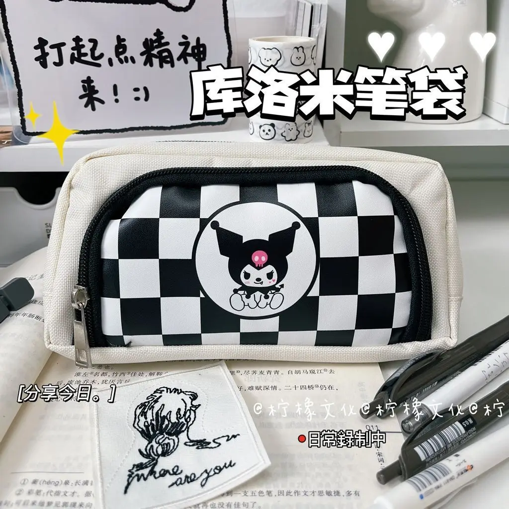 Мультяшная сумка для карандашей Sanrio Kuromi, Милая женская сумка для карандашей, Большой Вместительный карандаш для девочек, детский подарок для студентов
Мультяшная сумка для карандашей Sanrio Kuromi, Милая женская сумка для карандашей, Большой Вместительный карандаш для девочек, детский подарок для студентов