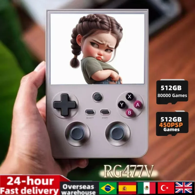 Anbernic RG477V Retro Handheld Game Console Video Player 4.7 LTPS In-Cell Screen Android 14 Dimensity 8300 PS2 5500mAh RG 477V
Anbernic RG477V Retro Handheld Game Console Video Player 4.7 LTPS In-Cell Screen Android 14 Dimensity 8300 PS2 5500mAh RG 477V