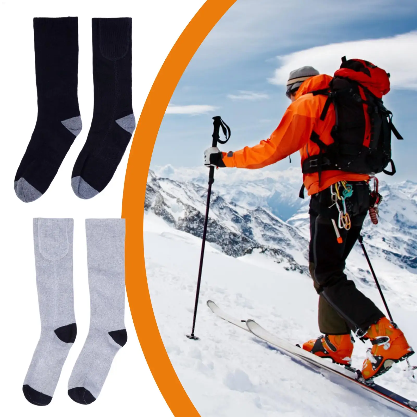 Electric Socks 2200mAh USB Heating Socks with 3 Heat Levels Anti-Slip Gear Foot Warmer Thermal Protection for Cold Weather
Electric Socks 2200mAh USB Heating Socks with 3 Heat Levels Anti-Slip Gear Foot Warmer Thermal Protection for Cold Weather