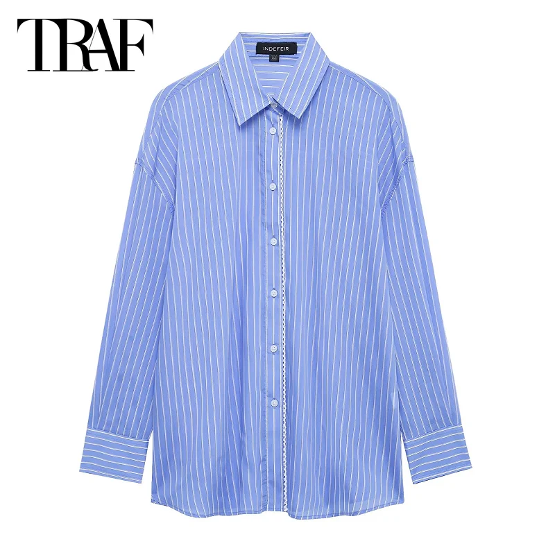 TRAF Women's Casual Shirts & Blouses 2025 Spring Large Size Striped Shirts Ladies Fashion Elegant Long Sleeve Tops For Female
TRAF Women's Casual Shirts & Blouses 2025 Spring Large Size Striped Shirts Ladies Fashion Elegant Long Sleeve Tops For Female