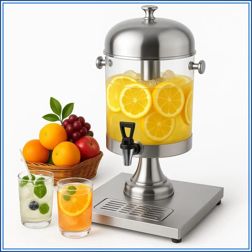 2.2 Gallon Drink Dispenser with Ice Core, Beverage Dispenser for Parties, Cold Drinks for Juice, Beer, Water
2.2 Gallon Drink Dispenser with Ice Core, Beverage Dispenser for Parties, Cold Drinks for Juice, Beer, Water