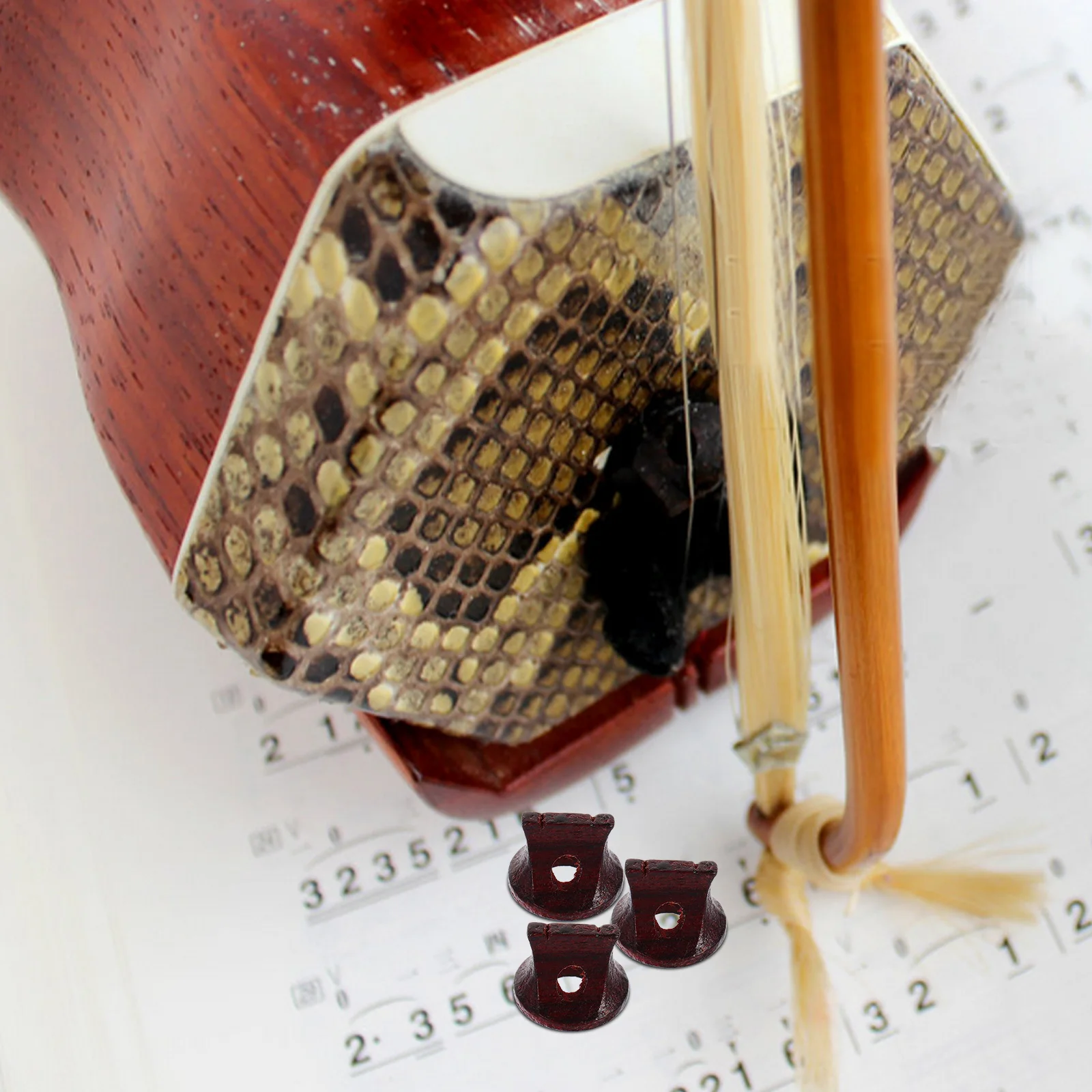 3 Pcs Erhu Bridges Durable Practical Wooden Erhu Bridges Replacement Parts for Chinese Instrument Sound Quality Accessories
3 Pcs Erhu Bridges Durable Practical Wooden Erhu Bridges Replacement Parts for Chinese Instrument Sound Quality Accessories