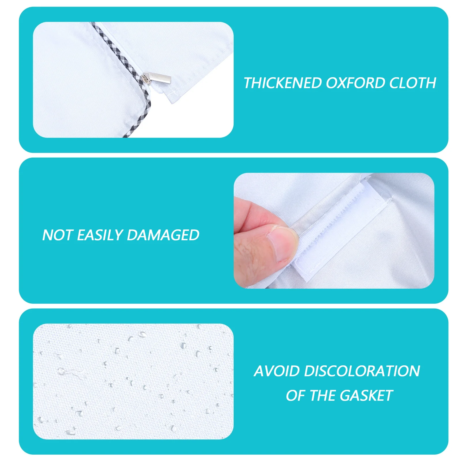 Waterproof Oxford Cloth Washing Machine Cover Front Open Elastic Band Washer Dryer Protector Laundry Accessory Full Protective
Waterproof Oxford Cloth Washing Machine Cover Front Open Elastic Band Washer Dryer Protector Laundry Accessory Full Protective