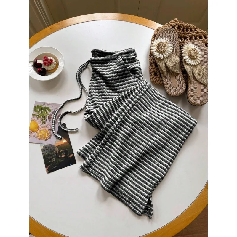 Neutral Style Striped Flared Pants High Waist Casual Trousers for Women Spring Season Other Material 100% Cross-Border
Neutral Style Striped Flared Pants High Waist Casual Trousers for Women Spring Season Other Material 100% Cross-Border