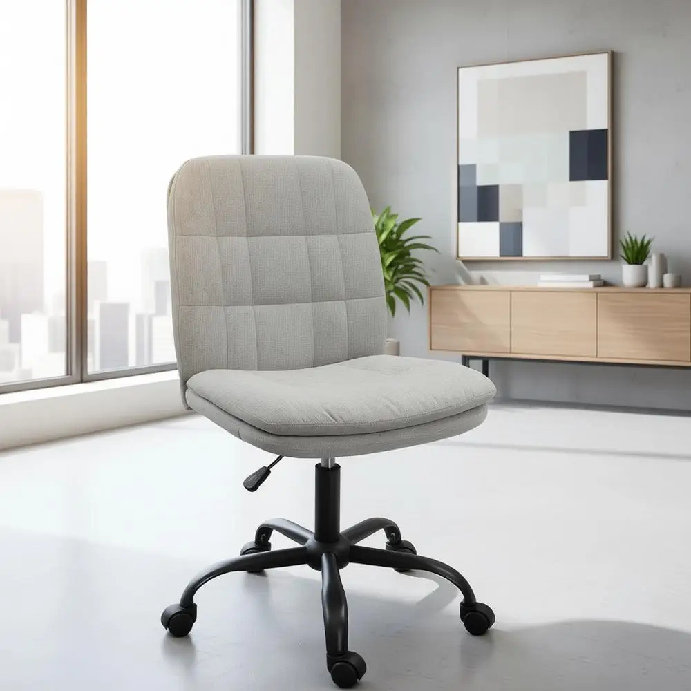 Ergonomic Swivel Desk Chair with Wheels, Adjustable Height for Adults - Beige
Ergonomic Swivel Desk Chair with Wheels, Adjustable Height for Adults - Beige
