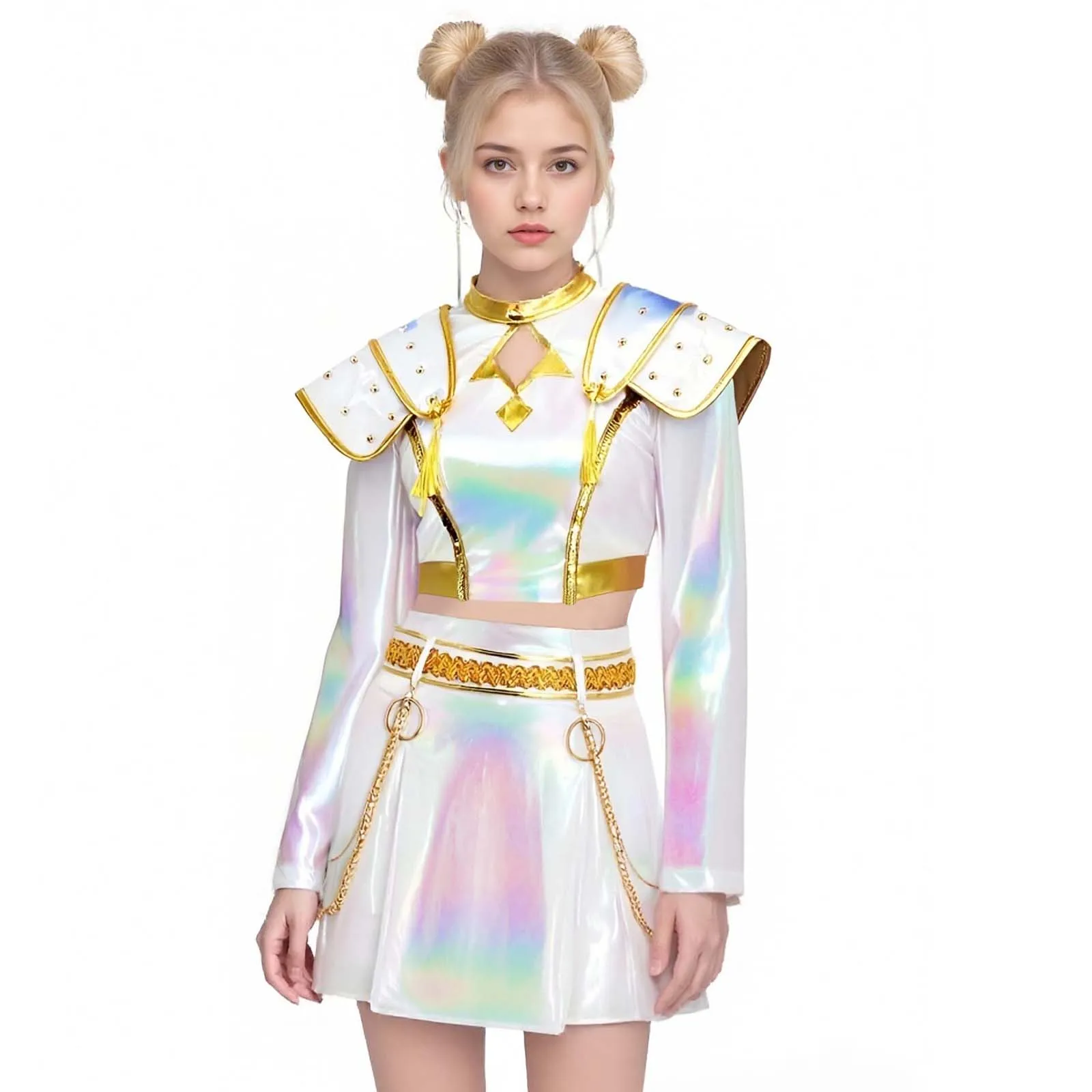 K-POP Hunter Squad Косплей Корейское платье Аниме Костюм для выступлений disfraz halloweeen niña
K-POP Hunter Squad Косплей Корейское платье Аниме Костюм для выступлений disfraz halloweeen niña