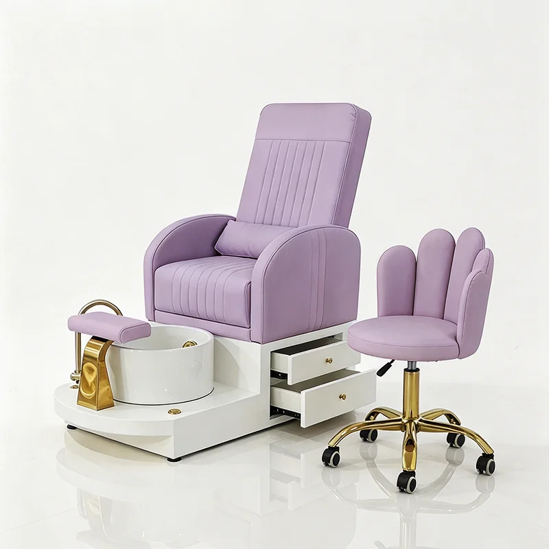 eh-Nail Salon Equipment Golden Foot Care Spa Manicure Chair Modern Luxury purple Pedicure Bench Chair with Storage Cabinet@
eh-Nail Salon Equipment Golden Foot Care Spa Manicure Chair Modern Luxury purple Pedicure Bench Chair with Storage Cabinet@