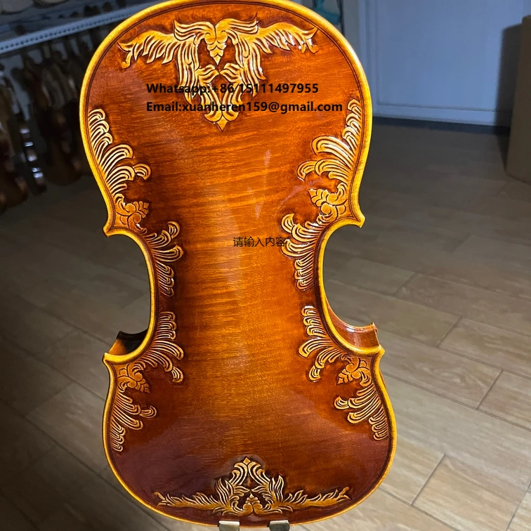 SurpassMusica Hot Sale Stradivarius Copy 4/4 3/4 1/2 Hand Carved Violin Accept Customization Natural Acoustic clear Grain
SurpassMusica Hot Sale Stradivarius Copy 4/4 3/4 1/2 Hand Carved Violin Accept Customization Natural Acoustic clear Grain