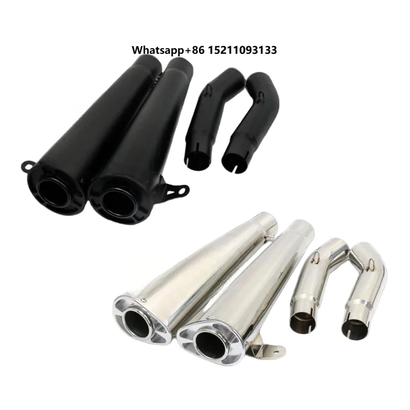 Suitable for Motorcycle Mid-section Silver Retro Exhaust Pipe Exhaust
Suitable for Motorcycle Mid-section Silver Retro Exhaust Pipe Exhaust
