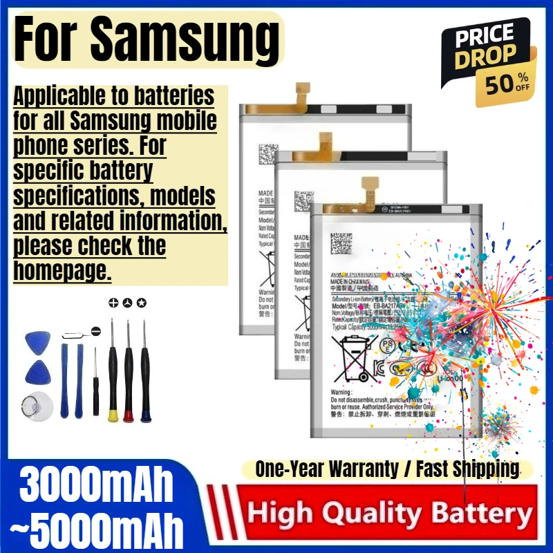 Battery for Samsung M11/M13/M20/M30/M22/M225//M30S/M31/M315/M307/M31S/M32/M325/M33/M35/M40/M51/M62/M515/M52/M53/M54/M55/5G/4G
Battery for Samsung M11/M13/M20/M30/M22/M225//M30S/M31/M315/M307/M31S/M32/M325/M33/M35/M40/M51/M62/M515/M52/M53/M54/M55/5G/4G