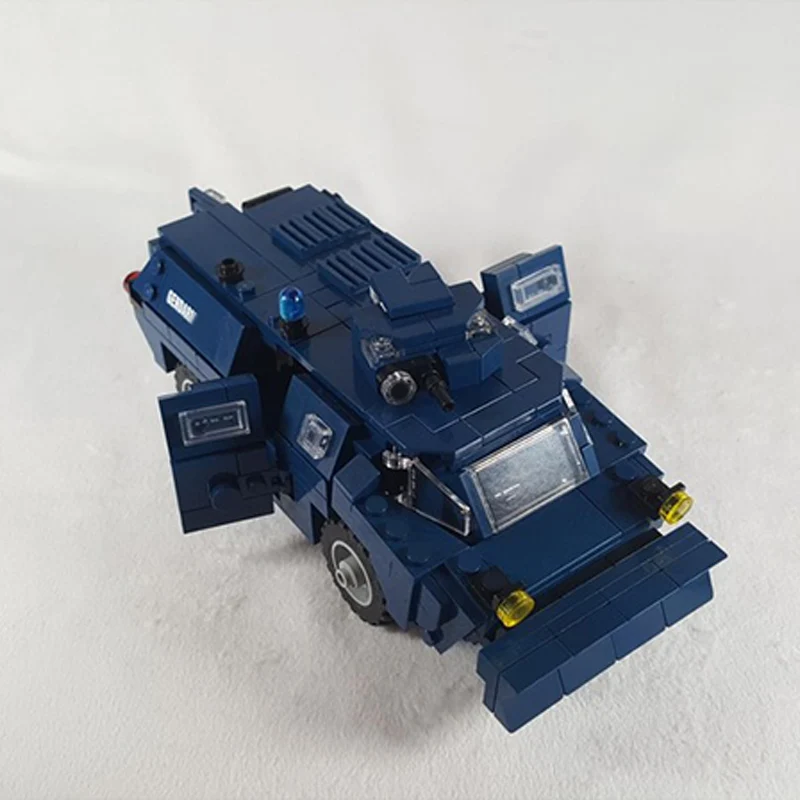 Blue Armored Car Model MOC Building Bricks War Equipment Modular Technology Gifts Holiday Assemble Children Toys Suit
Blue Armored Car Model MOC Building Bricks War Equipment Modular Technology Gifts Holiday Assemble Children Toys Suit
