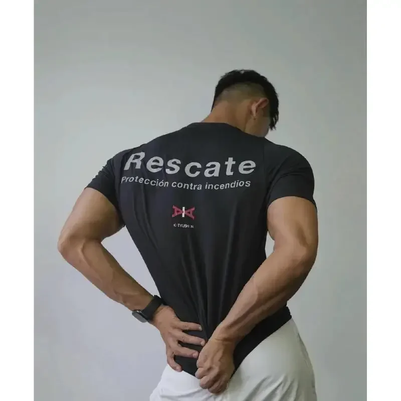Quick-drying Fire Rescue Training T-Shirt Men's Skinny Short Sleeve Sports Fitness Clothing Slim-fit Top
Quick-drying Fire Rescue Training T-Shirt Men's Skinny Short Sleeve Sports Fitness Clothing Slim-fit Top