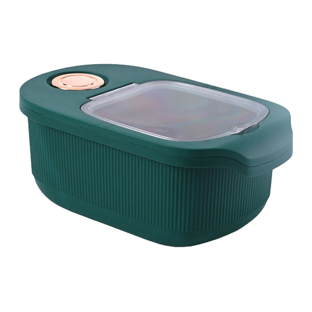 Pet Food Container Rice Storage Box Home Grain - Tank Sealed Bucket Dispenser Moisture- Bin Green Large
Pet Food Container Rice Storage Box Home Grain - Tank Sealed Bucket Dispenser Moisture- Bin Green Large