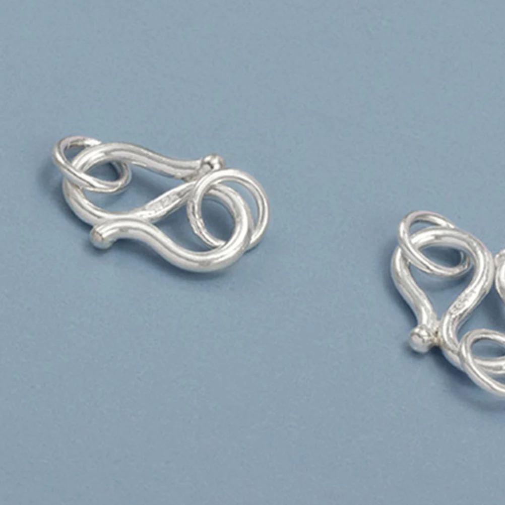 S925 Silver Double Ring Buckle Bracelet Clasps for Jewelry Connect Clasps Jewelry Making Durable Connector Accessory
S925 Silver Double Ring Buckle Bracelet Clasps for Jewelry Connect Clasps Jewelry Making Durable Connector Accessory