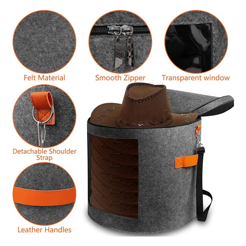 Beauty Hat Storage Box For Women & Men, 19Inch D X 17Inch H Hat Boxes Felt Travel Round Hat Organizer Box With Dustproof Lid
Beauty Hat Storage Box For Women & Men, 19Inch D X 17Inch H Hat Boxes Felt Travel Round Hat Organizer Box With Dustproof Lid