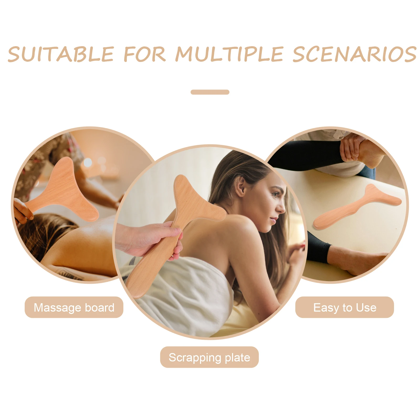 Full Body Wood Board Hand Tool Beige Gua Sha Handheld Scraper Reusable Wear Resistant Back Compact Massage Scraper Stick
Full Body Wood Board Hand Tool Beige Gua Sha Handheld Scraper Reusable Wear Resistant Back Compact Massage Scraper Stick