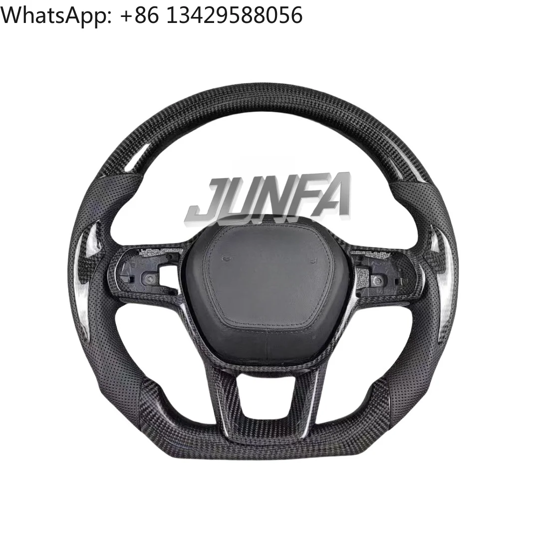 11th Generation Racing Style Carbon Fiber Sport Steering Wheel For Honda Civic Accord X5 For Honda Integra Compatible 5 Series
11th Generation Racing Style Carbon Fiber Sport Steering Wheel For Honda Civic Accord X5 For Honda Integra Compatible 5 Series
