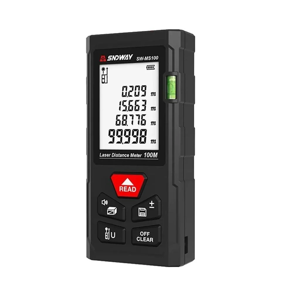 Лазерный дальномер SNDWAY SW MS50 MS70 MS100, цифровой измеритель расстояния, профессиональный лазерный прибор для измерения расстояний
Лазерный дальномер SNDWAY SW MS50 MS70 MS100, цифровой измеритель расстояния, профессиональный лазерный прибор для измерения расстояний