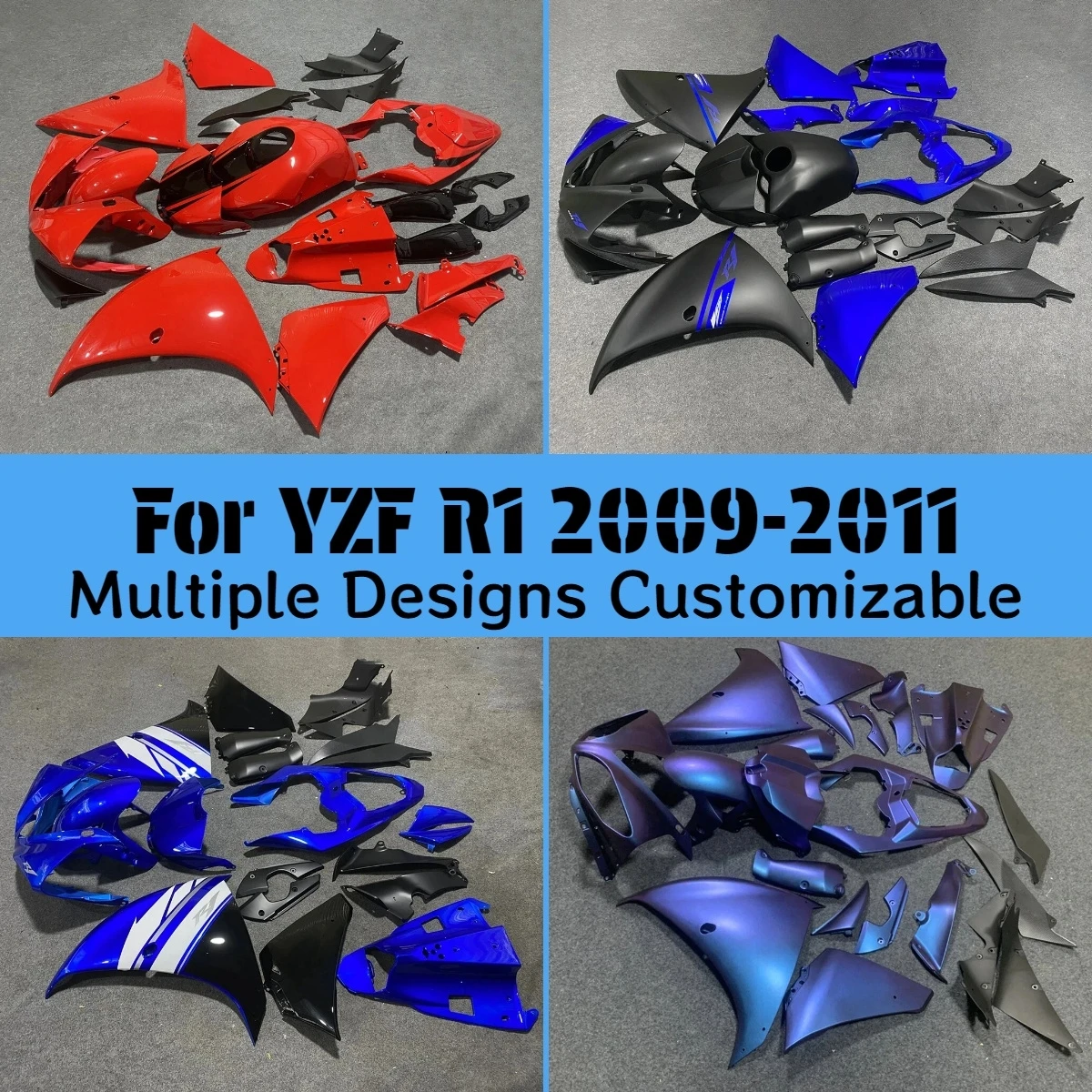 For YAMAHA YZF R1 2009 2010 2011 Free Custom Fairings YZF-R1 09 10 11 Fairing Kit Injection Motorcycle
For YAMAHA YZF R1 2009 2010 2011 Free Custom Fairings YZF-R1 09 10 11 Fairing Kit Injection Motorcycle