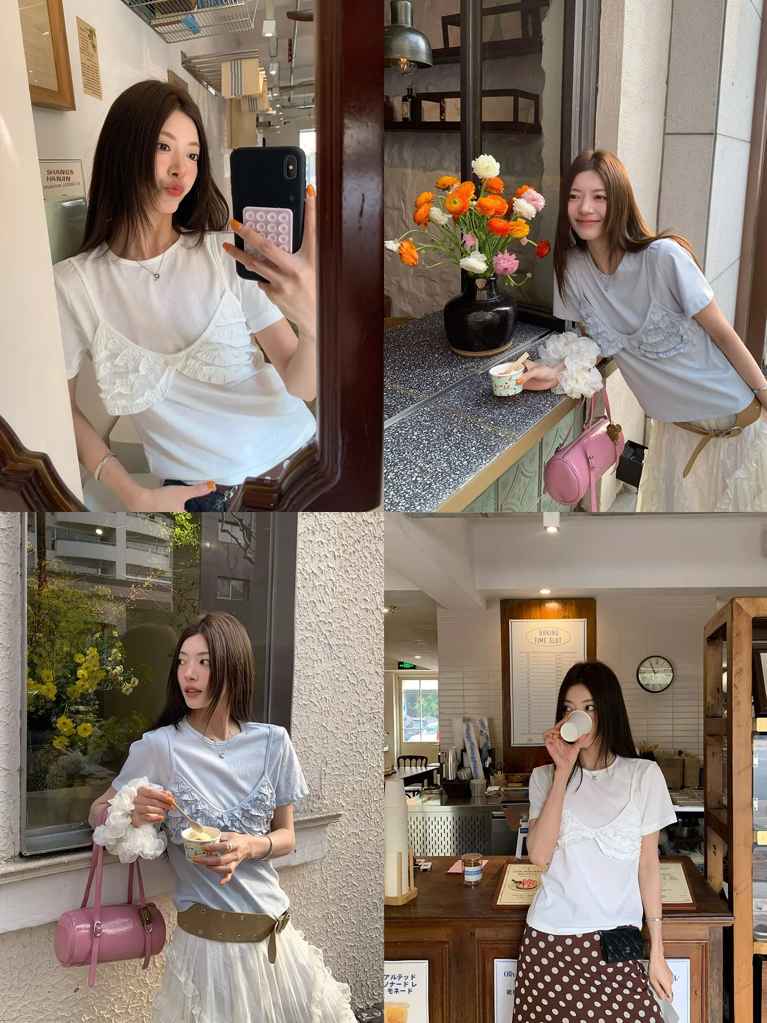Comfortable Korean Style round Neck Short Sleeve Slim Fit T-Shirt with Wood Grain Design Easy to Wear over Head Top
Comfortable Korean Style round Neck Short Sleeve Slim Fit T-Shirt with Wood Grain Design Easy to Wear over Head Top