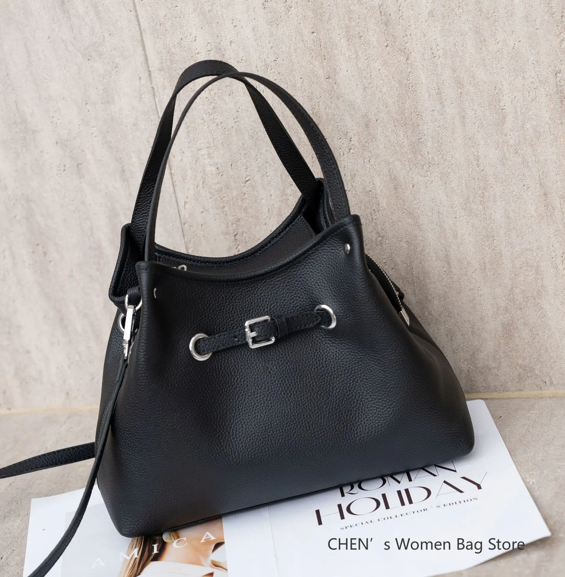 Genuine Leather Woman Bag Soft Leather Shoulder Bag Handbags Ladies Crossbody Backpack Luxury Designer Cowhide Bag
Genuine Leather Woman Bag Soft Leather Shoulder Bag Handbags Ladies Crossbody Backpack Luxury Designer Cowhide Bag