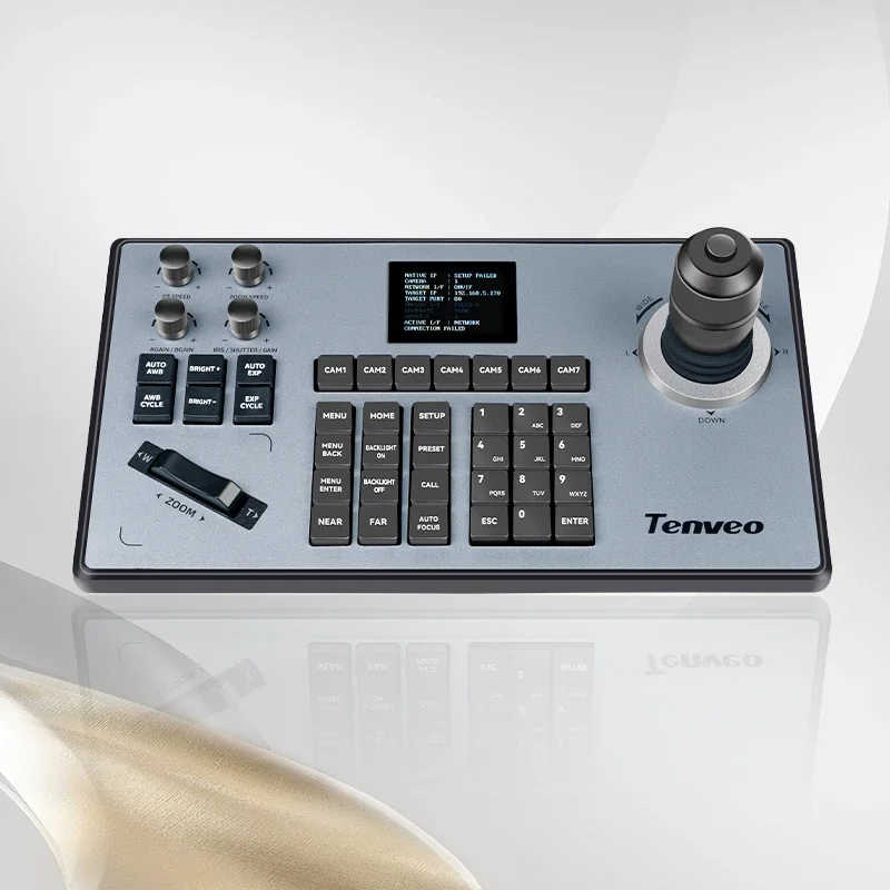TEVO-KB200 4D контроллер вещания клавиатура джойстик ptz для камеры ptz джойстик прямая трансляция видеоконференцсвязи
TEVO-KB200 4D контроллер вещания клавиатура джойстик ptz для камеры ptz джойстик прямая трансляция видеоконференцсвязи