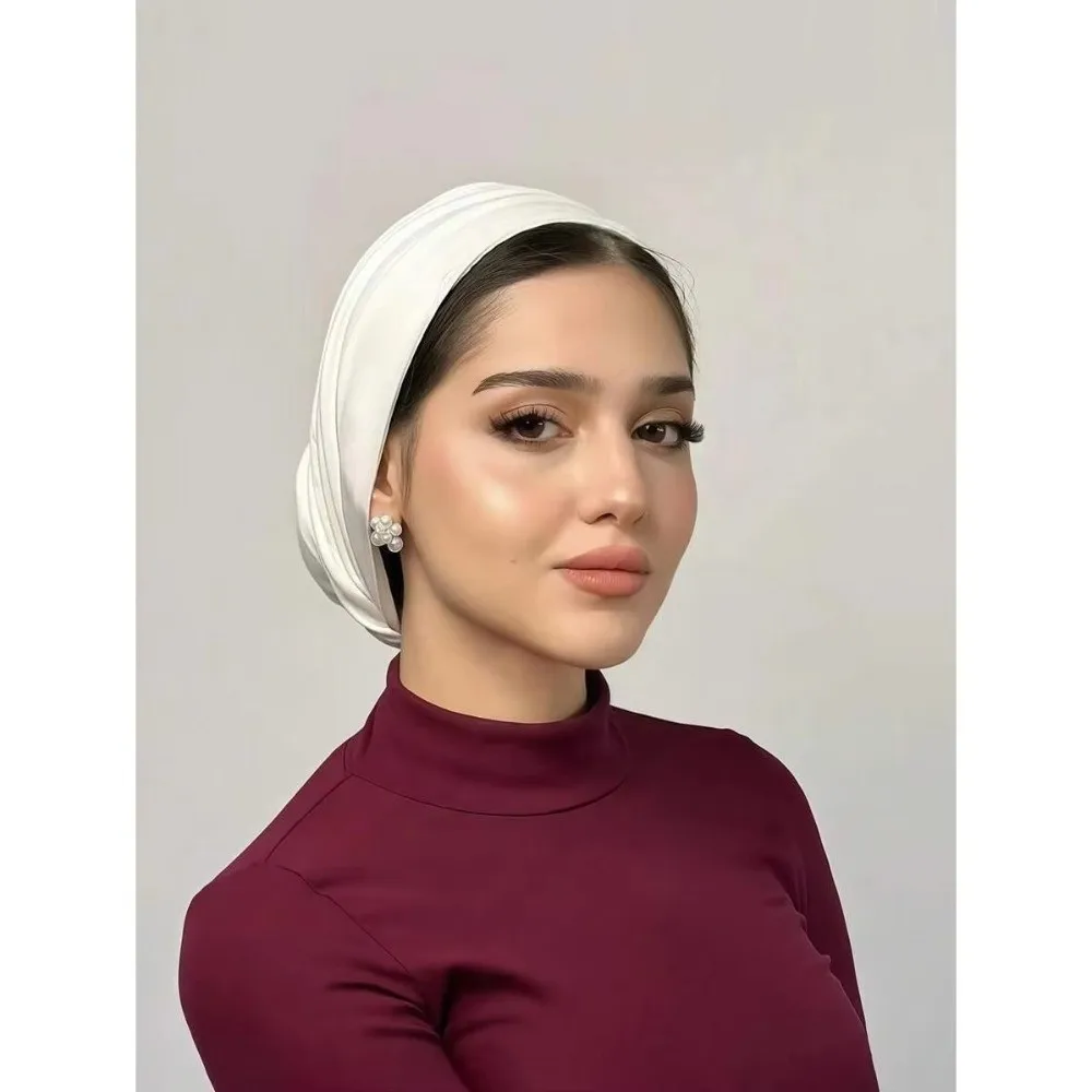 Elegant Adjustable Islamic Headscarf Solid Color Ethnic Retro Style Hijab Cap Elasticity Pullover Hat For Women
Elegant Adjustable Islamic Headscarf Solid Color Ethnic Retro Style Hijab Cap Elasticity Pullover Hat For Women