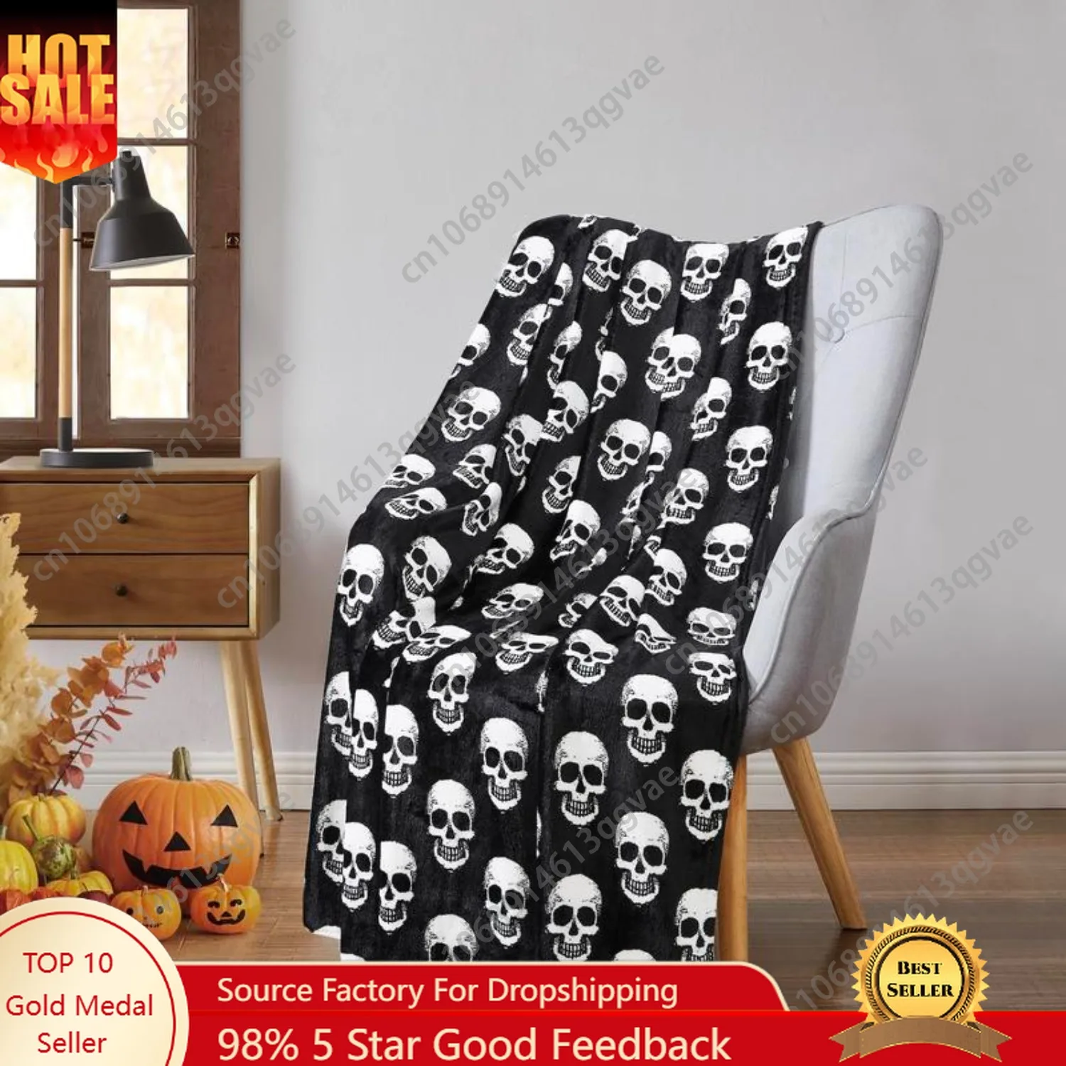 Skulls Ultra Soft & Plush Autumn & Halloween Chic Themed Oversized Accent Throw Blankets Assorted Styles
Skulls Ultra Soft & Plush Autumn & Halloween Chic Themed Oversized Accent Throw Blankets Assorted Styles